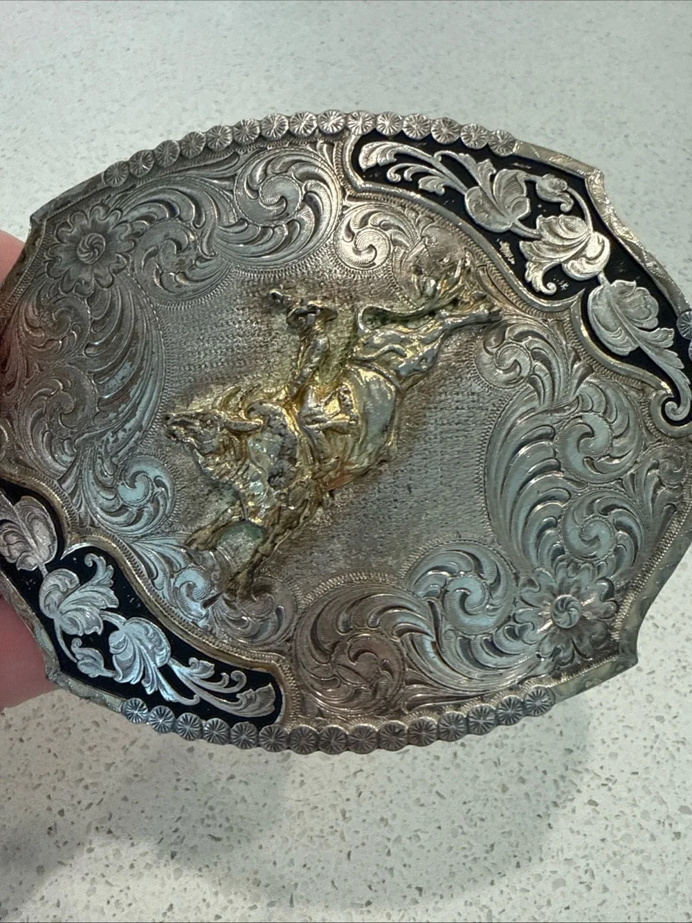 Montana Silversmiths Western Belt Buckle Bull Rider